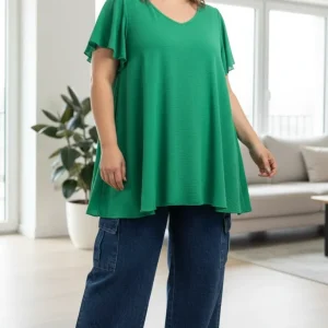 Túnica evasé verde